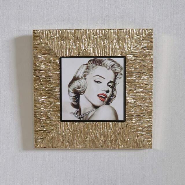 イタリア製 額絵 マリリンモンロー ゴールド TypeA ウォールアート