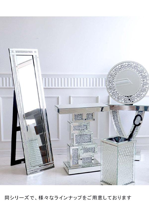 キラキラ ウォールミラー ラウンドフラワー｜Y-KAGU(輸入家具屋さん.com)