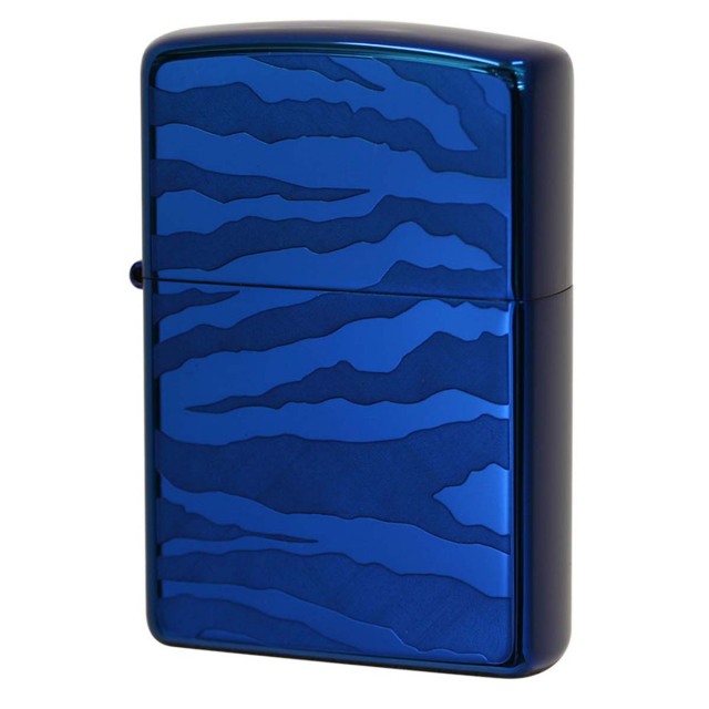 Zippo ジッポー ゼブラ アニマル柄 ブルー チタンコーティング