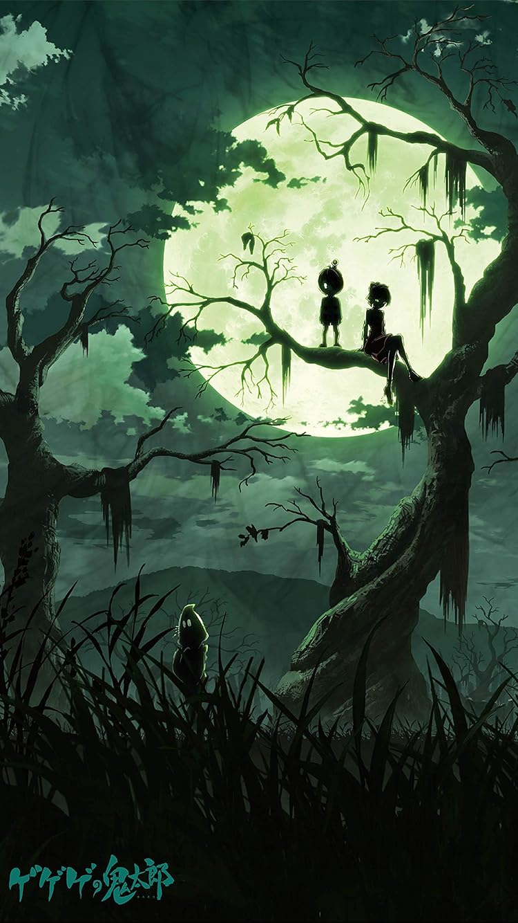 ゲゲゲの鬼太郎 iPhone SE/8/7/6s(750×1334)壁紙 (第6作)鬼太郎,猫娘