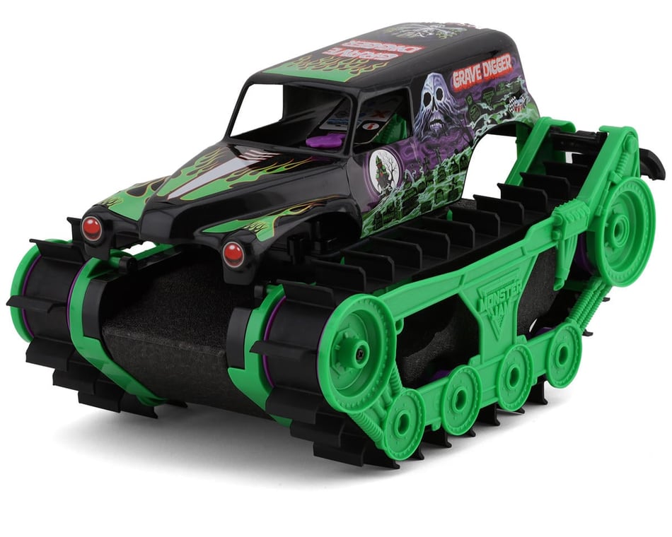 Spinmaster Toys Monster Jam Grave Digger Trax All-Terrain RC