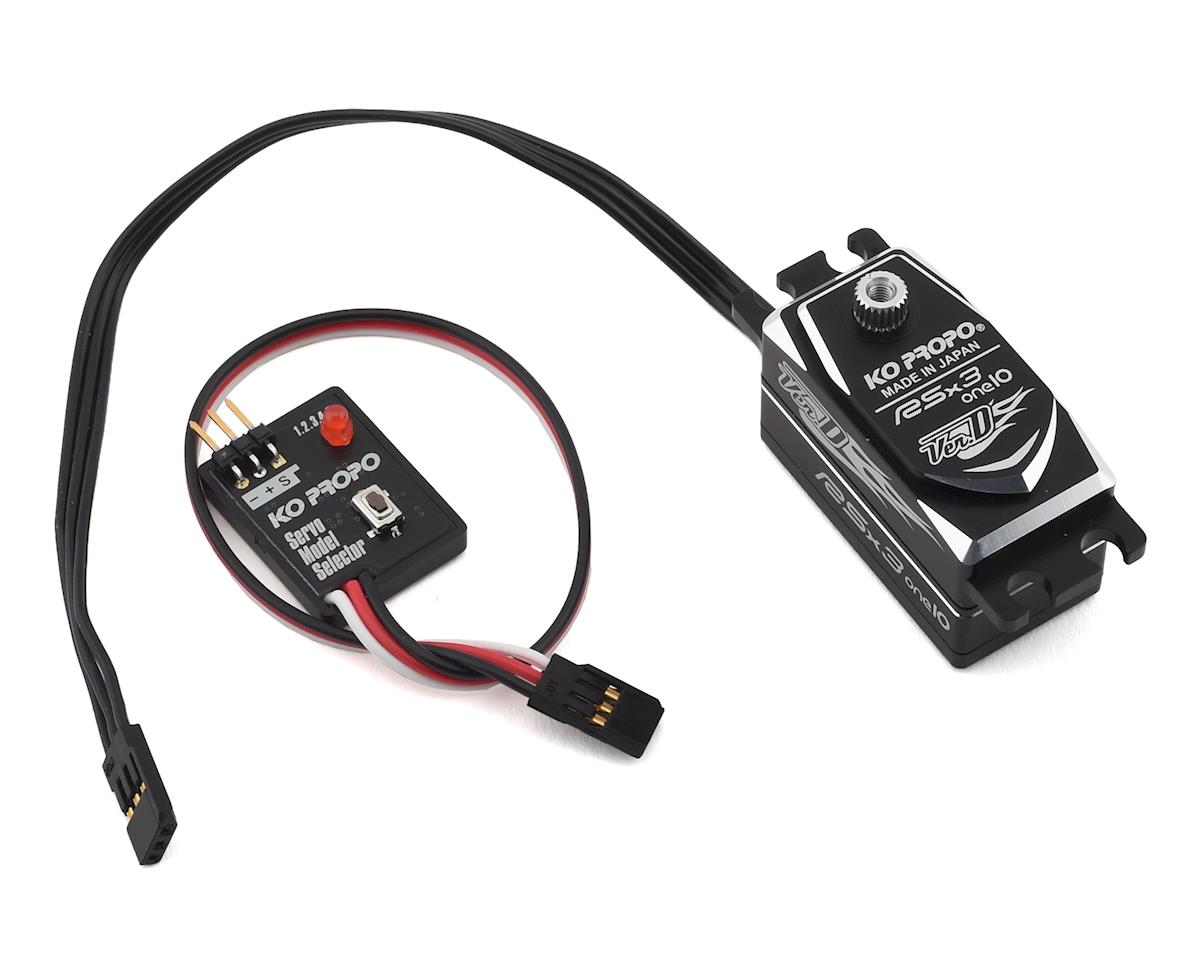 KO Propo RSx3-one10 Ver.D Low Profile High Speed Servo w/Servo