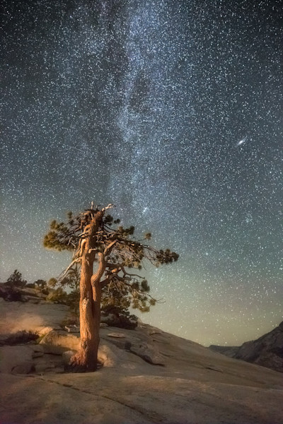 Andromeda and Milky Way galaxies in this beautiful fine art print