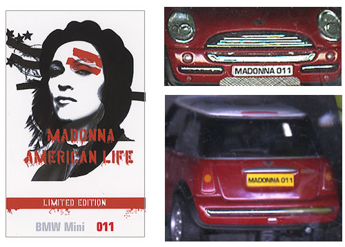 マドンナ American Life Corgi製 Mini Cooper Madonna American Life