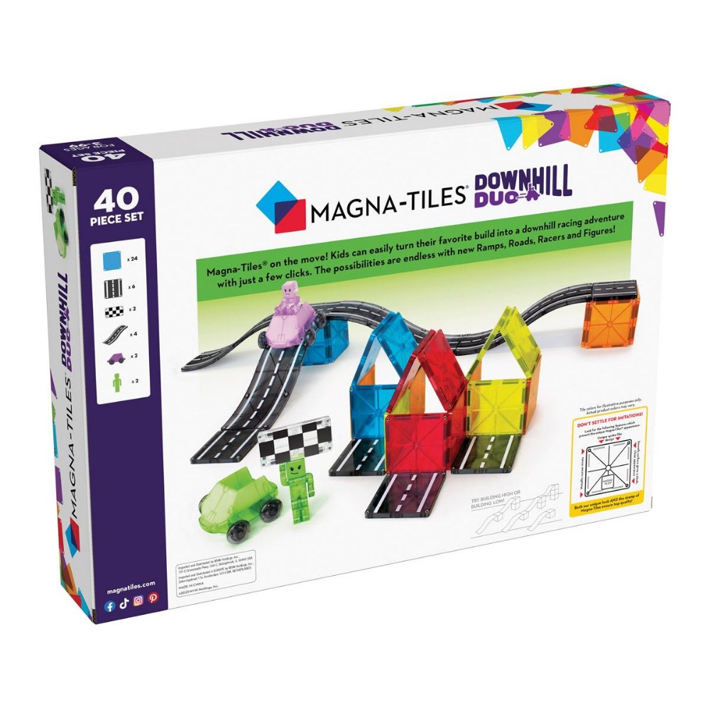 MAGNA-TILES® Downhill Duo - 40 Piece Set