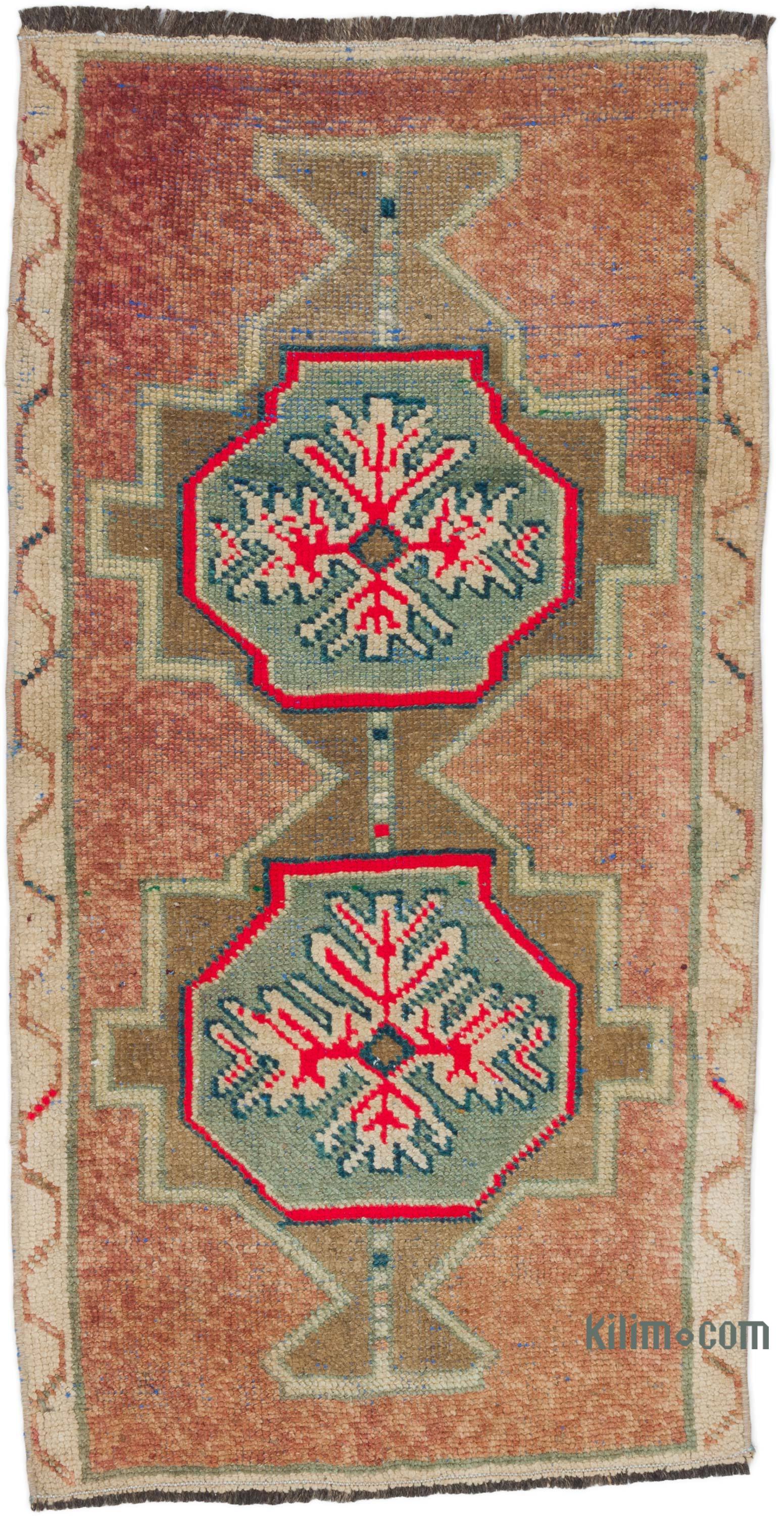 Vintage Turkish Hand-Knotted Rug - 1' 8