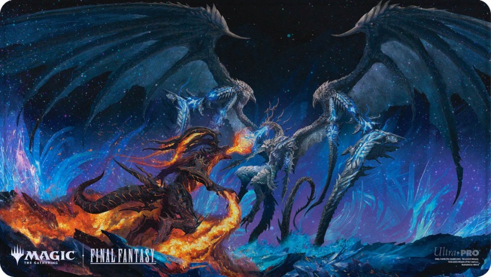 MAGIC THE GATHERING - HOLOFOIL PLAYMAT - IFRIT VS. BAHAMUT (24