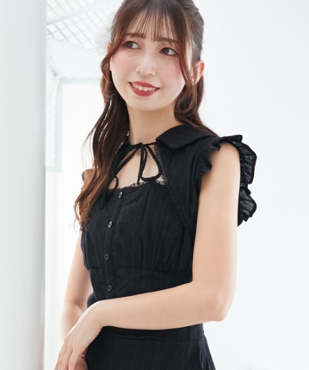 デコルテオープンノースリロングワンピ/MAJESTIC LEGON