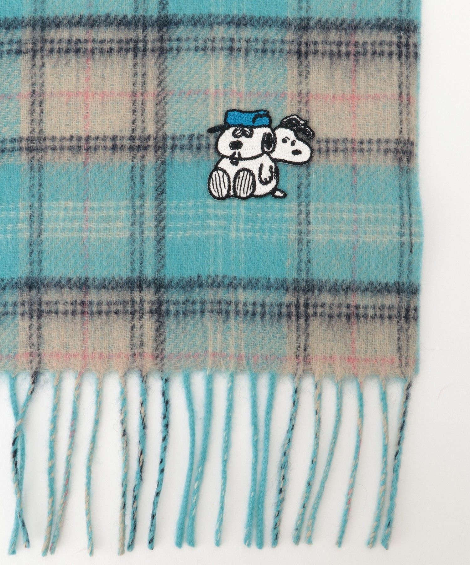 スヌーピー】リバーチェックストール【センソユニコオリジナル