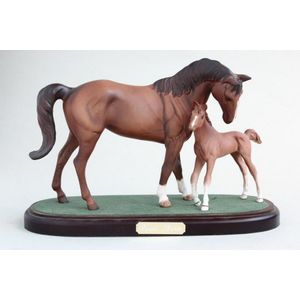 Royal Doulton Black Beauty and Foal Figure Group - Royal Doulton