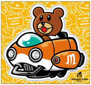 秘密結社鷹の爪 ダイカットステッカー レオナルド博士[ユウ・ティ