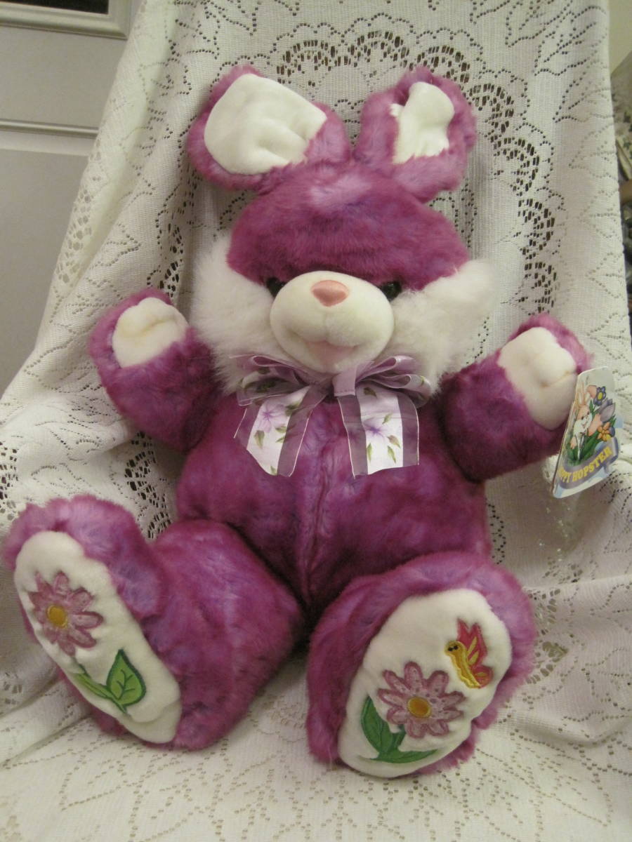 海外 dandee ビンテージ イースター うさぎちゃん ぬいぐるみ アメトイ