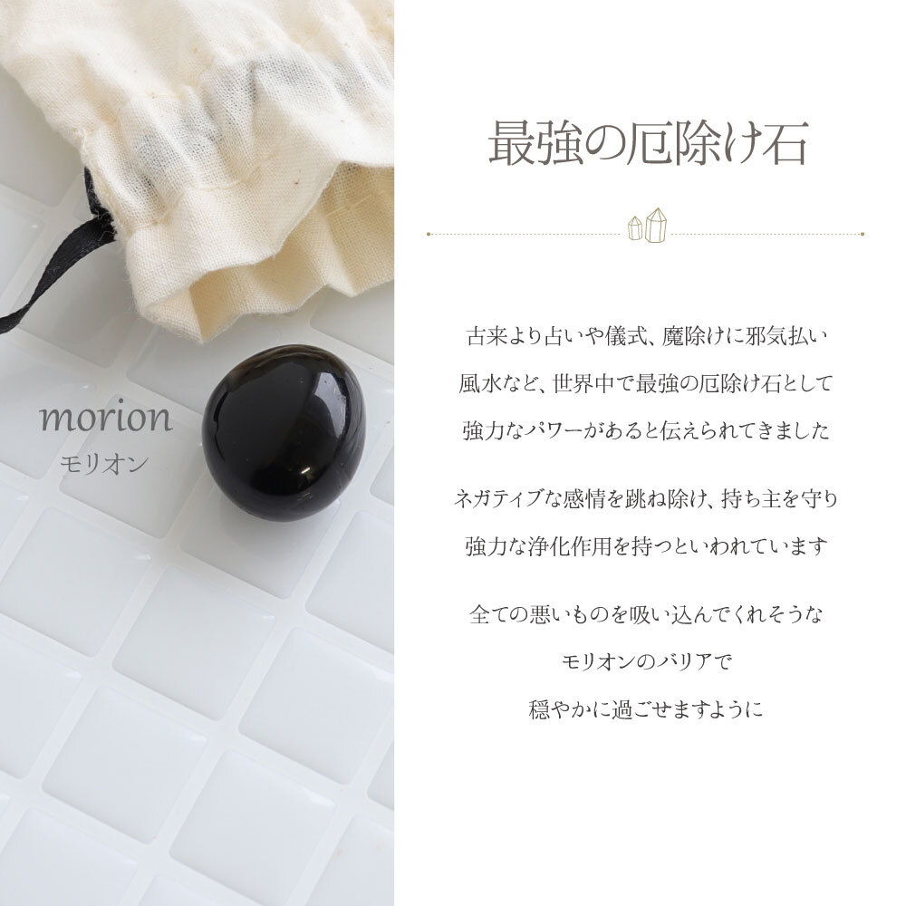 最強の魔除け パワーストーン 簡単 浄化セット Lサイズ モリオン