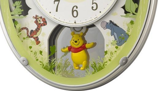 名入れ可能】からくり壁掛け時計 ディズニークロック くまのプーさん
