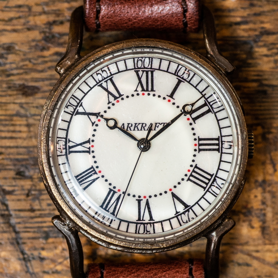 文字盤に名入れ可能】手作りカスタム腕時計 [Simple Large] 男性向け