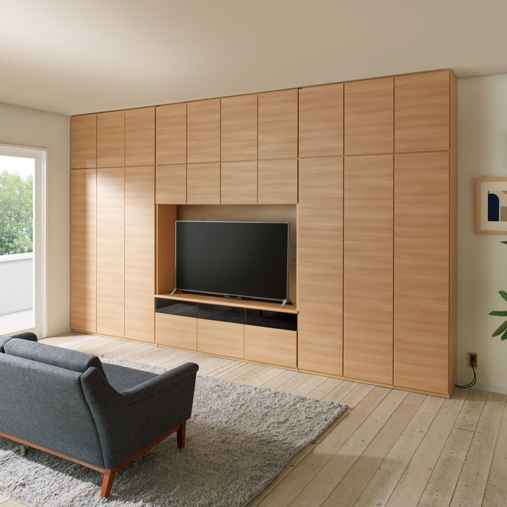 奥行34cm薄型なのに収納すっきり！スマート壁面収納シリーズ テレビ台