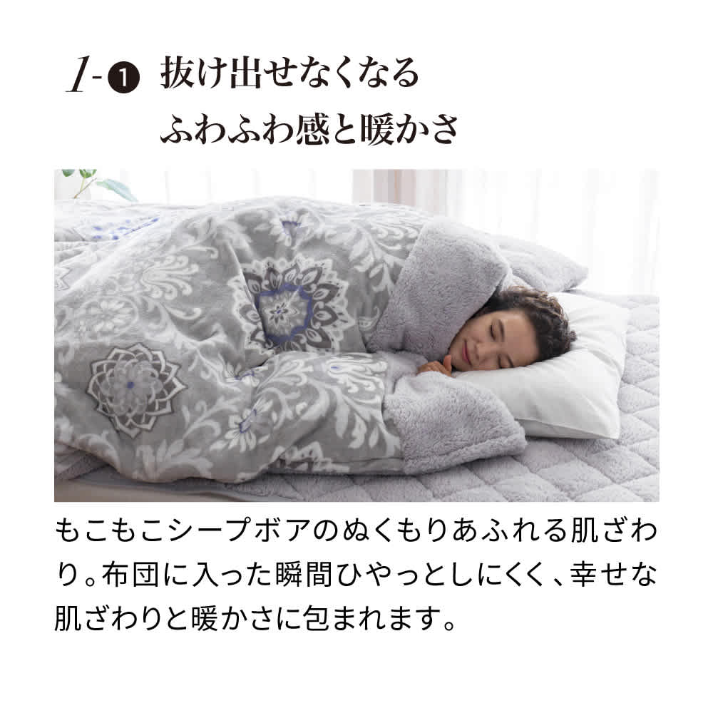 nishikawa（西川）毛布仕立て ぬくふわ2WAY掛け布団カバー 通販 - ディノス