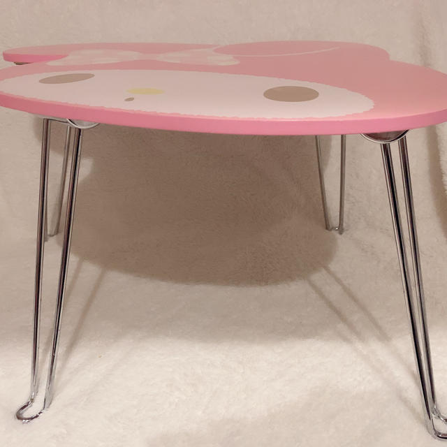 マイメロディ - マイメロディ フェイス型 折りたたみテーブル 机