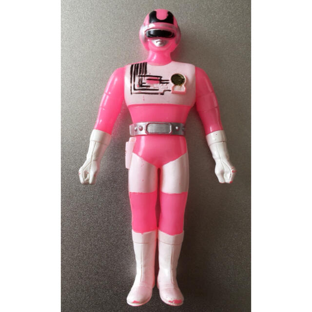 BANDAI - 超電子 バイオマン ピンクファイブ 中古 ソフビ フィギュアの