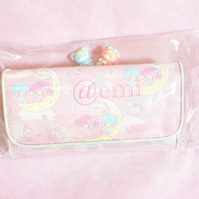 パフポフ長財布 レア キキララ サンリオ がま口財布 リトルツイン