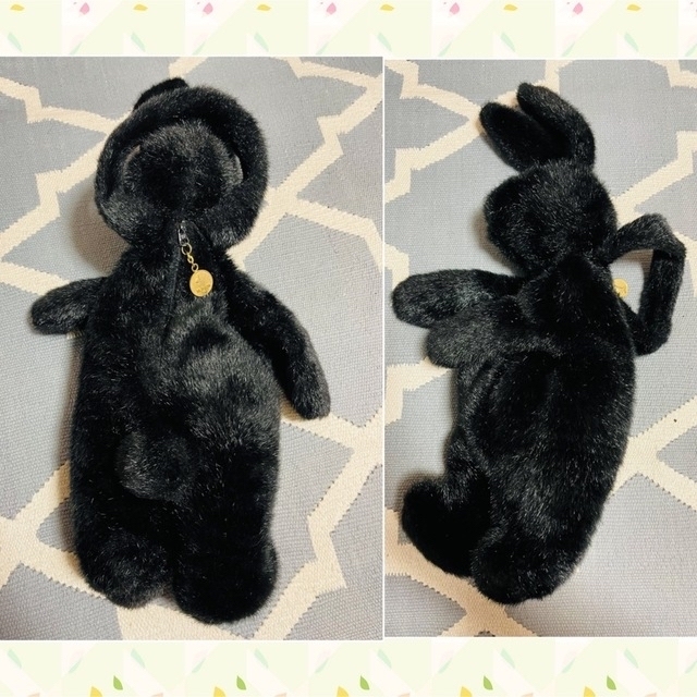 VIA DEMIZON ブラックラビット うさぎ ハンドバッグ 病み可愛いバッグ