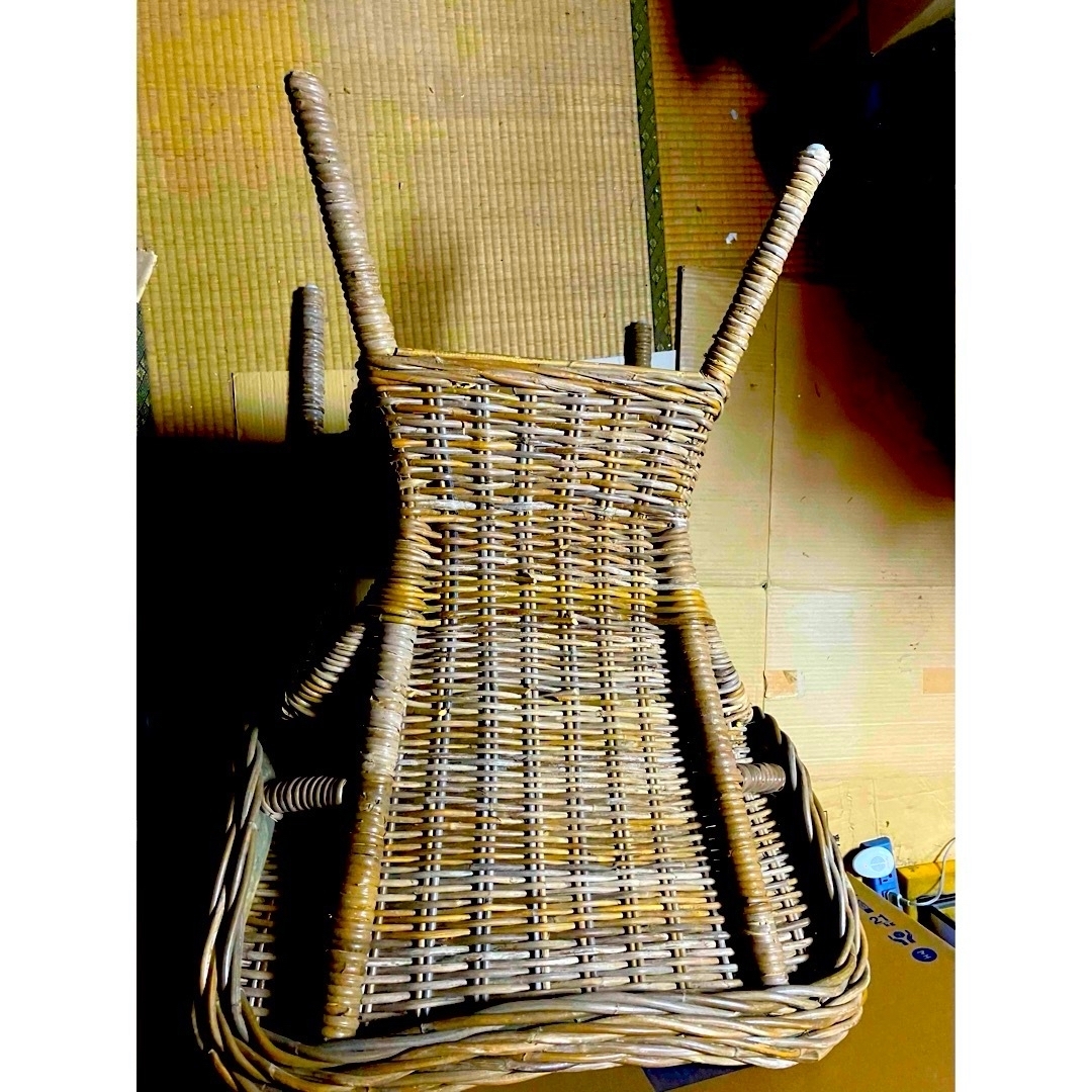 IKEA - ラタン調 イケア IKEA 藤製のイス 千葉県 手渡しの通販 by