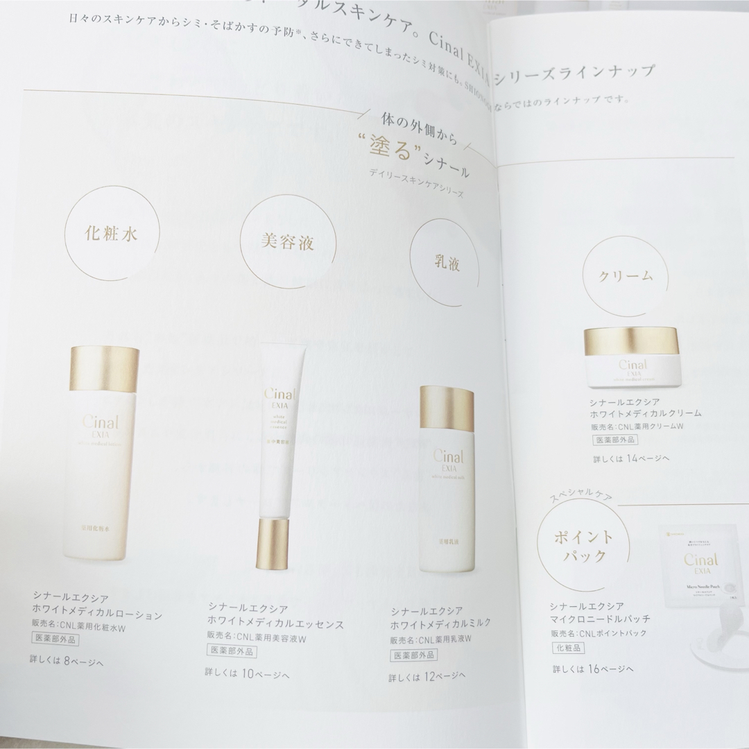 シナール エクシアホワイトメディカルエッセンス ローション ミルク