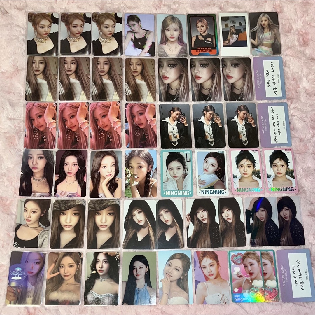 aespa - ニンニン／まとめ売り girls my world drama アルバム トレカ