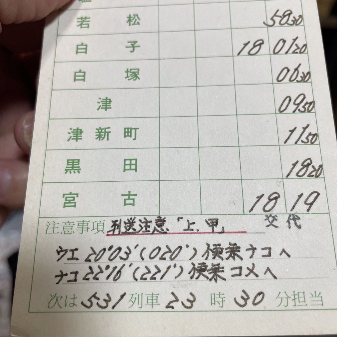 近鉄百貨店 - ☆値下げ☆近鉄特急☆運転士時刻表⚫︎スタフ⚫︎送料