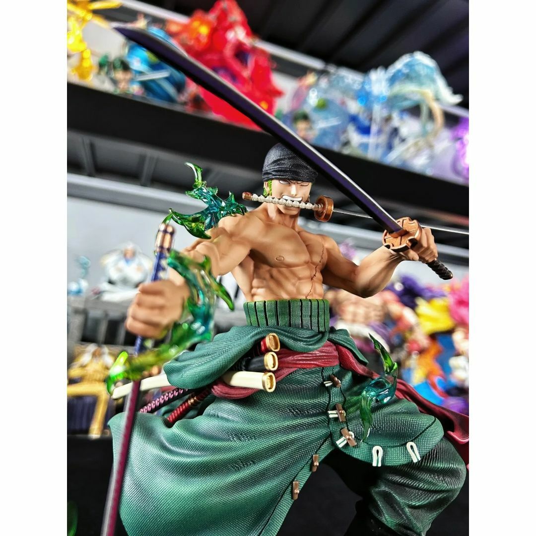 ワンピース ロロノア・ゾロ フィギュア ガレージキット LXスタジオ 緑