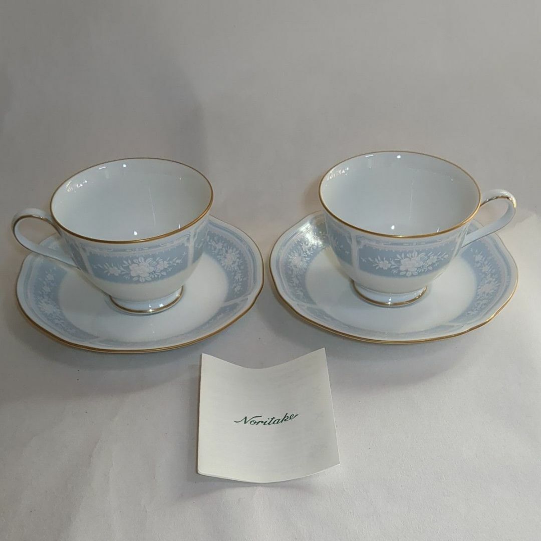 Noritake - ノリタケ レースウッドゴールド カップ&ソーサー2組ペア