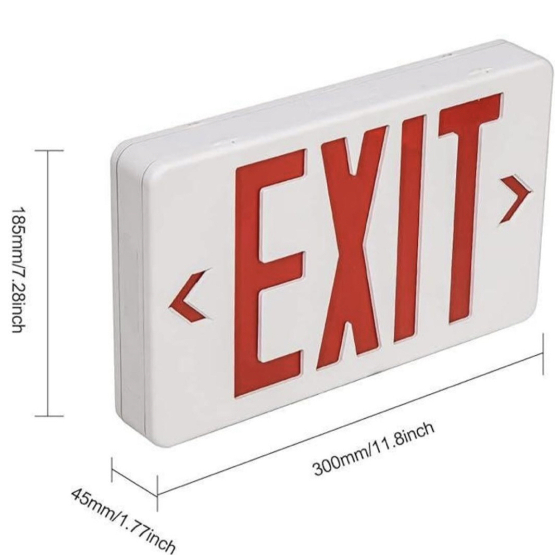 EXIT LED WH/RED USA 非常口 アメリカンの通販 by steeeeeeez's shop