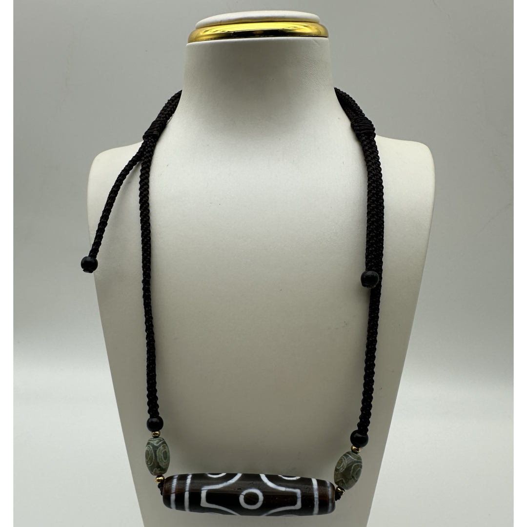 ☆天然石☆ 蔵伝 チベット 六眼天珠 古美術品 古董品 旧家