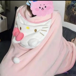 ハローキティ - 新品未使用 ハローキティひざ掛け毛布 Hello kitty