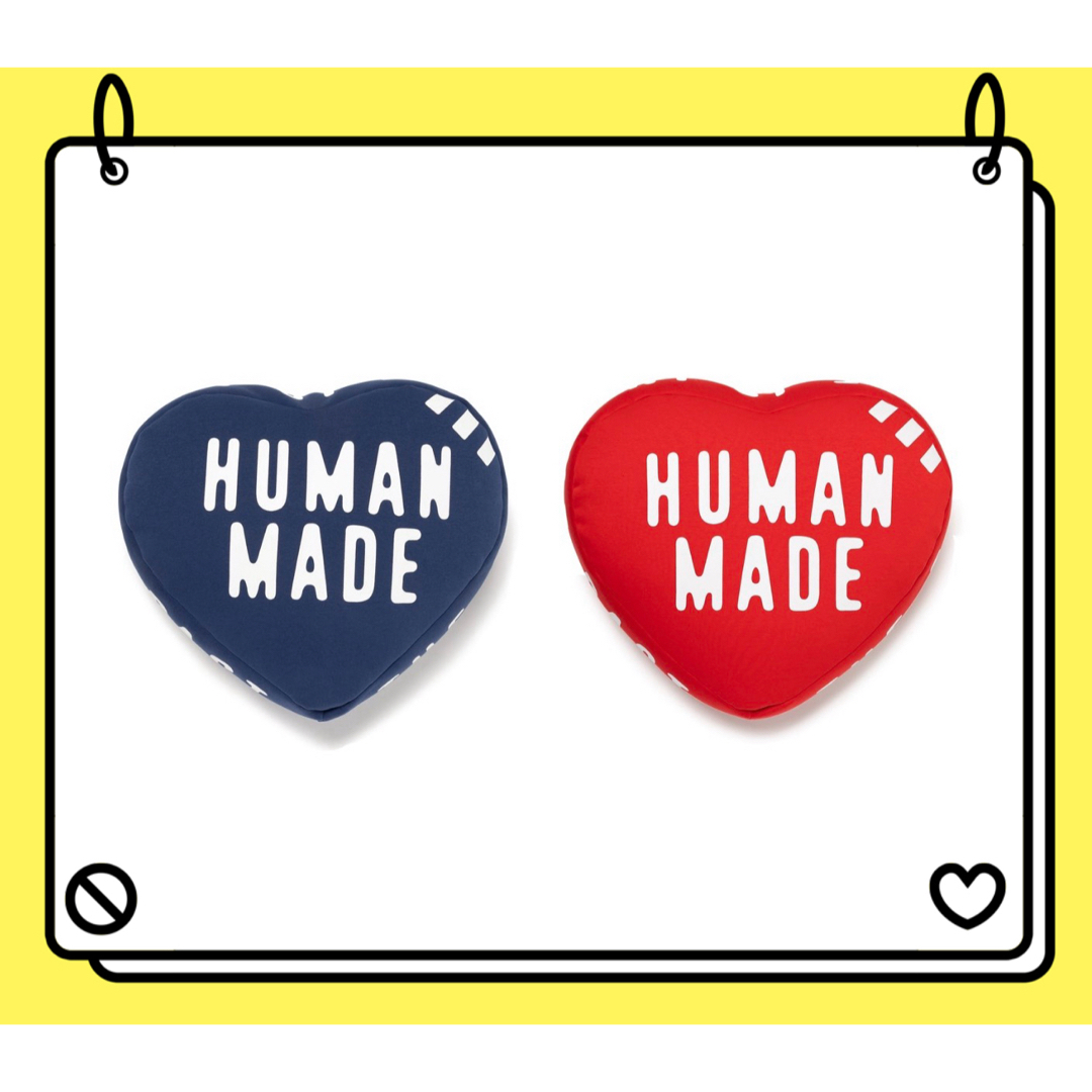 HUMAN MADE HEART BEADS CUSHION ネイビー新品未開封 Human Made Heart