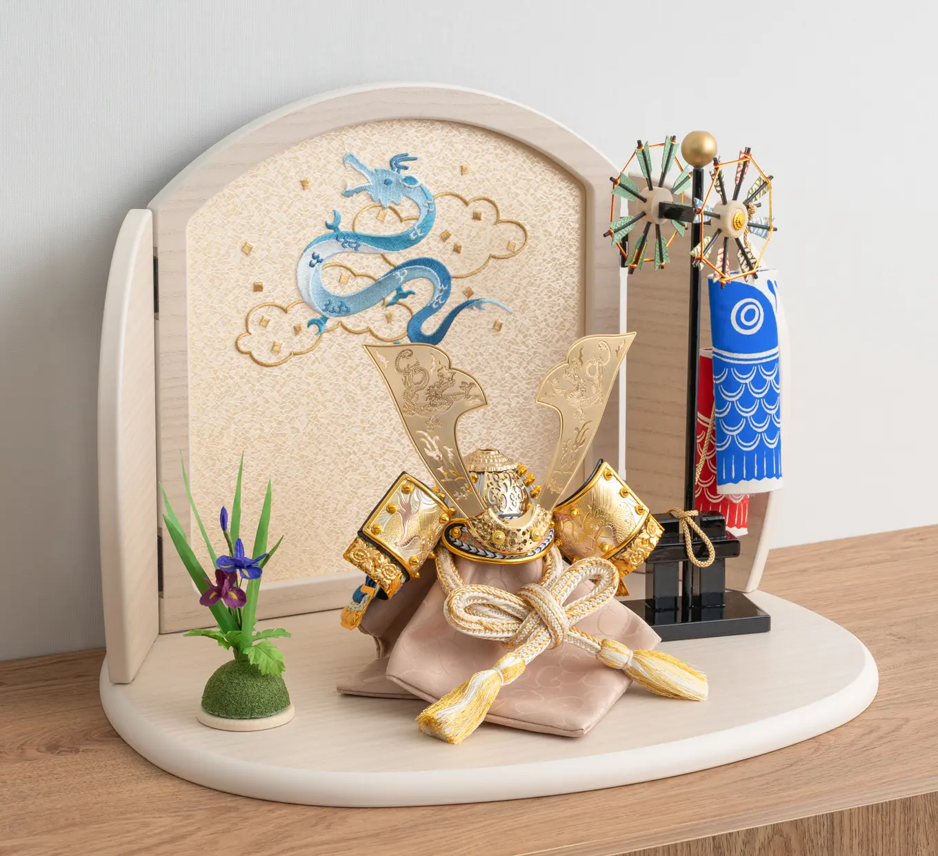 五月人形「空色に龍の兜」｜五月人形の通販 ふらここ