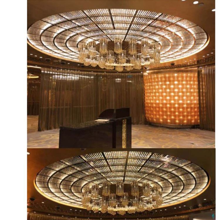 高級店仕様 円形型 豪華なシャンデリア クリスタルガラス シーリング