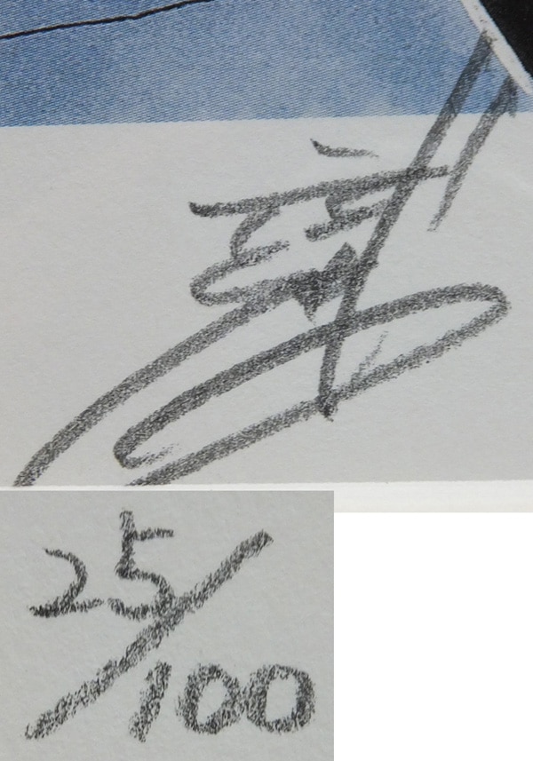 PG-9335]シャーマンキング 直筆サイン入りカラー複製イラスト 武井宏之