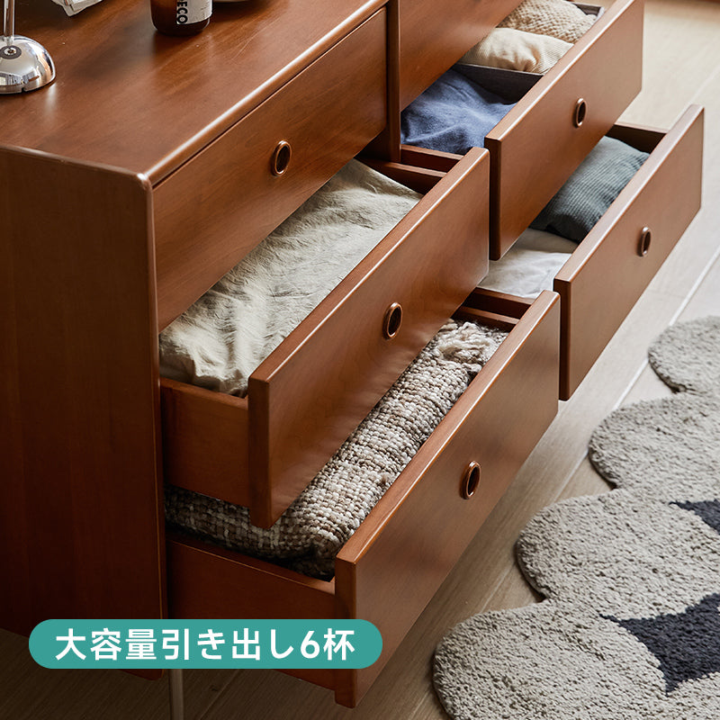 Woody Prime Boxツゲ材 レトロデザイン6マスチェスト | 高級木材の