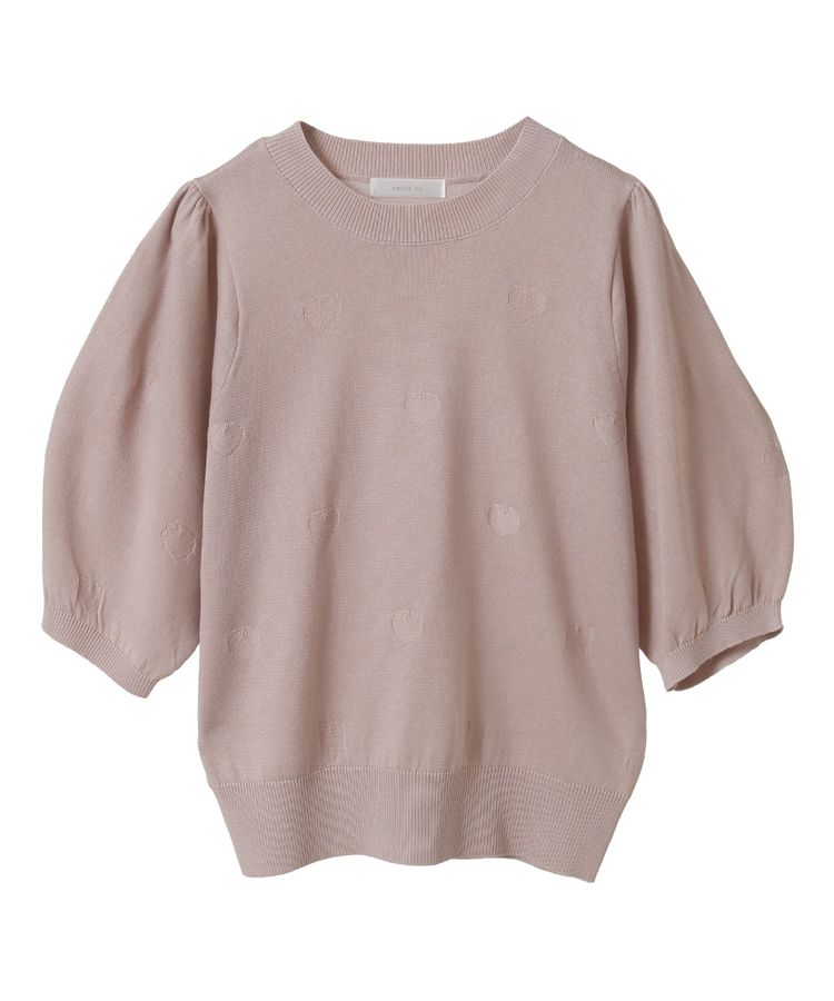 swing by ハート柄クルーニット/Green Parks（グリーン パークス）の