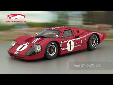 Shelby Collectibles 1:18 Ford GT40 MK IV #1 勝者 24h LeMans 1967