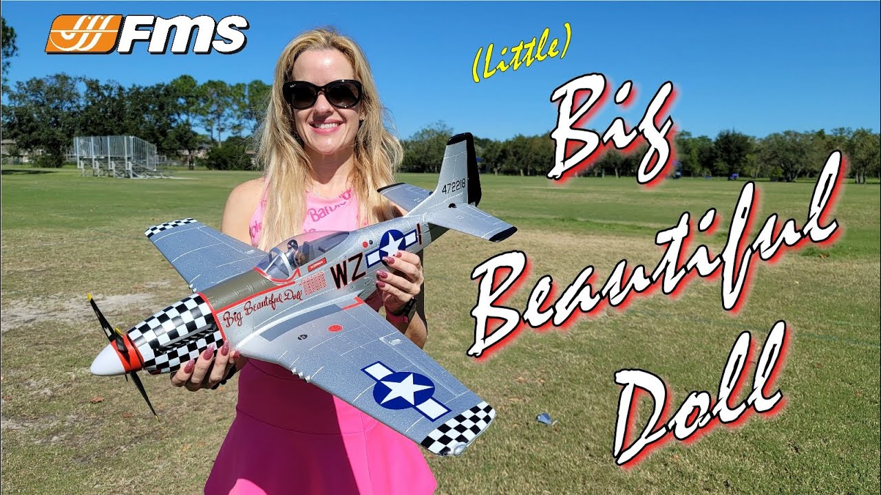 P-51D V2 Big Beautiful Doll 800mm RC Plane | PNP | FMS Hobby