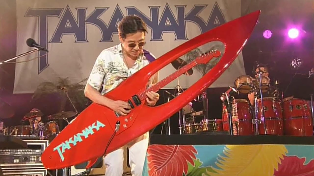 Masayoshi Takanaka shreds on a surfboard guitar | Guitar World