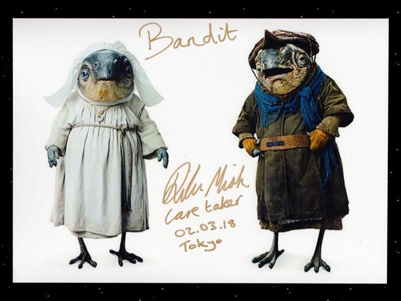 スターウォーズSTAR WARS 最後のジェダイ サイン入りポートレート/ケア