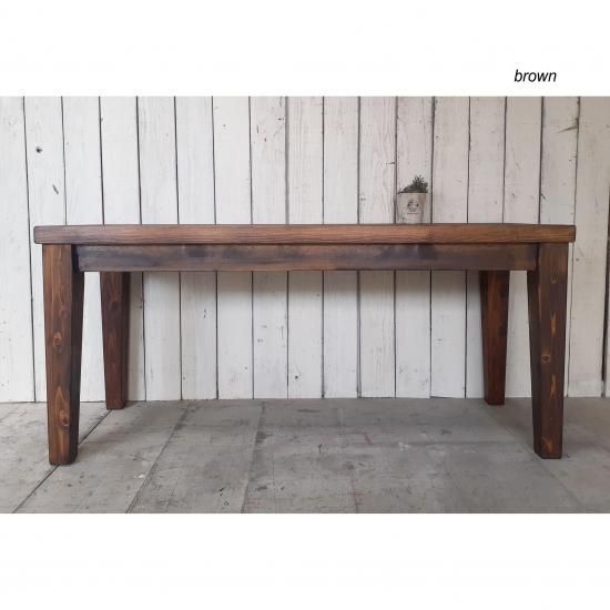 アンティーク風無垢材 ベンチ 木製ベンチ 長椅子 テーパー脚 100cm