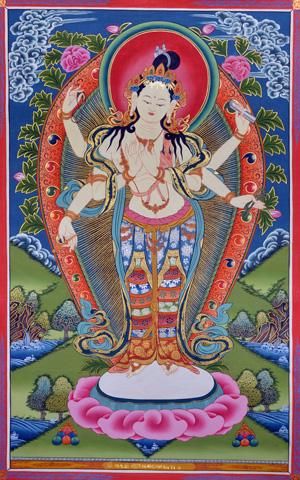 108観音】寂吉祥観自在（じゃくきっしょうかんじざい）[LL]・タンカ