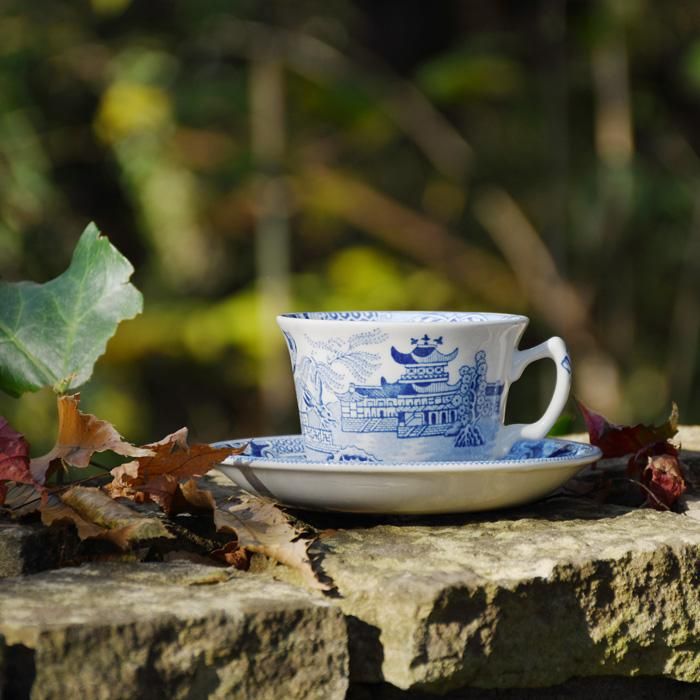 イギリス食器 Burleigh トーキーブルーウィロー カップソーサー