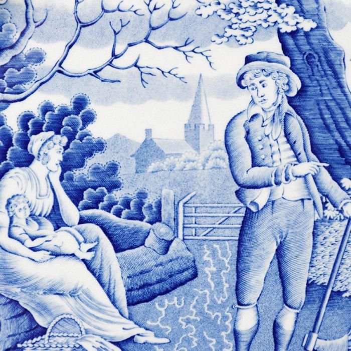 ビンテージプレート SPODE BLUE ROOM COLLECTION ブルールーム