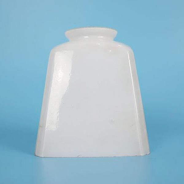 昭和レトロ 電笠 電傘 ランプシェード 乳白 照明 スクエアガラス 四角