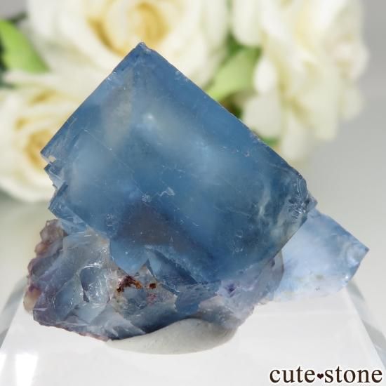 フランス La Barre Mine産 ブルーフローライトの結晶（原石）No.44